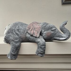 Elephant Shelf Sleeper Adorable Nursery Decor Ledge Shelf Grey Baby